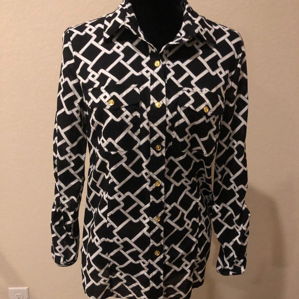 *SOLD* Michael Kors Lightweight Blouse, Medium - Picture 2 of 5